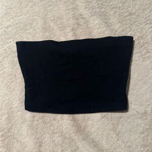 Divided Black Crop Top